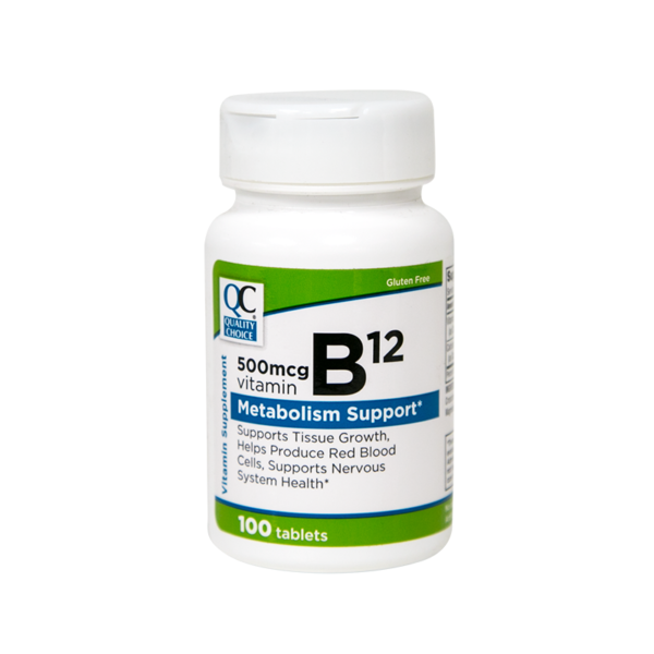 Vitamin B-12 500 Mcg Tablets 100 Ct