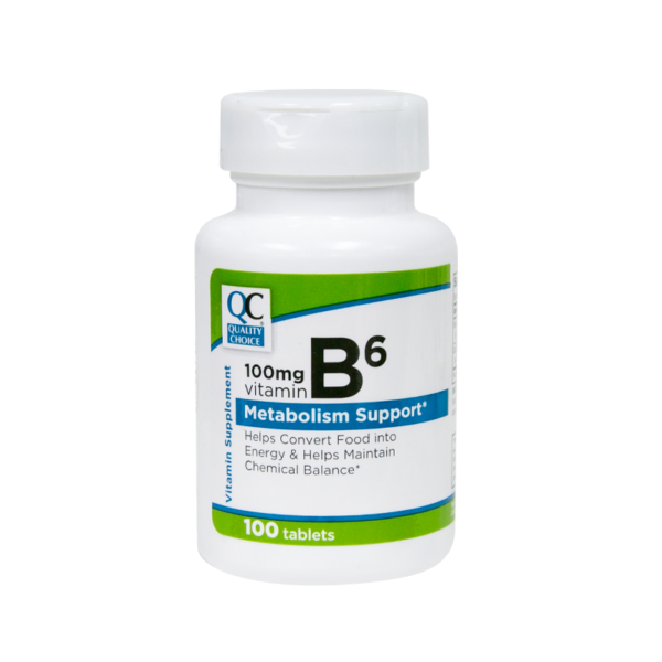 Vitamin B-6 100 Mg Tablets 100 Ct